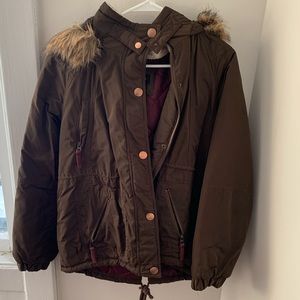 Women’s size medium, forest green, fall jacket